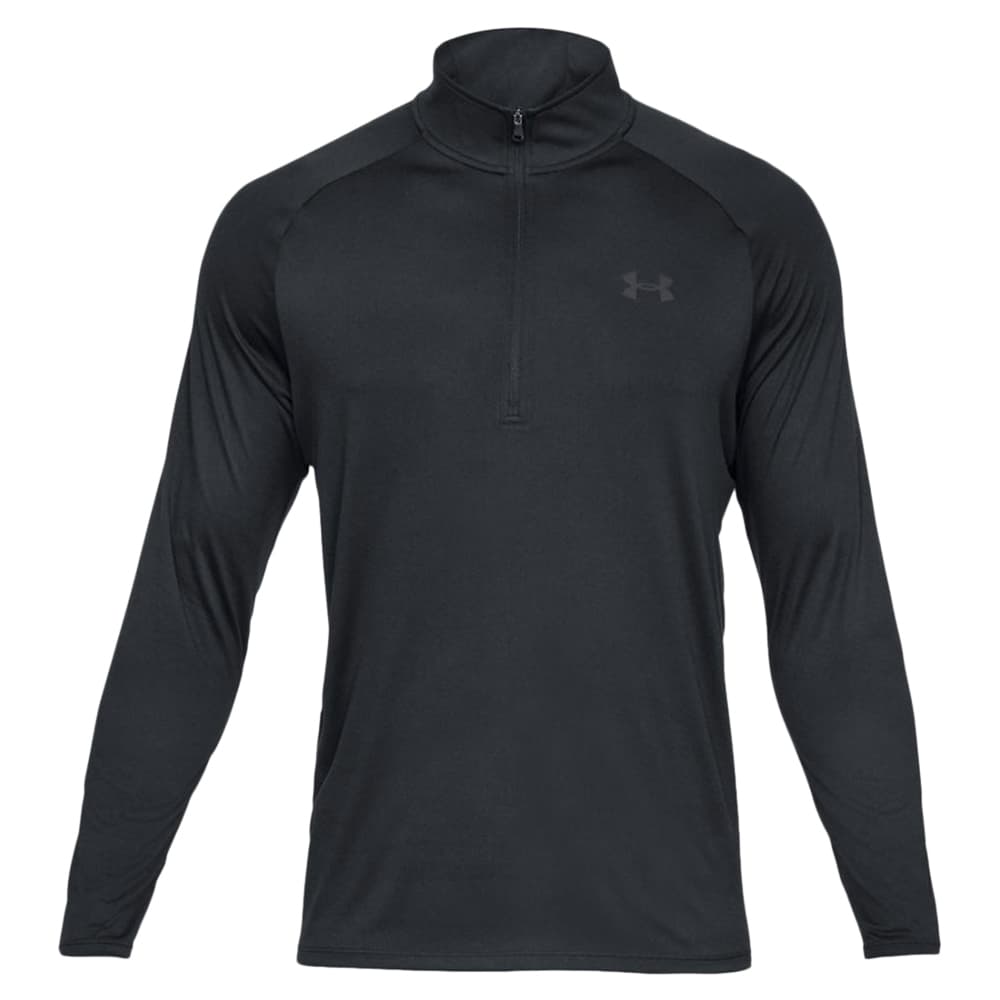 ブラック 長袖シャツ ジッパー付き UNDER ARMOUR ハーフジップシャツ Tech 1/2 Zip Shirt 2.0 長袖