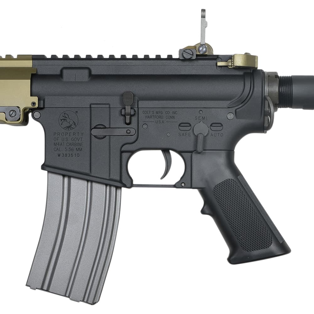 新品即納vfc m4es tactical carbine 電動ガン フルメタル m16 ナイツ URX クレーンストック フリップアップフロントサイト 電動ガン