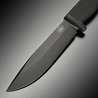 FALLKNIVEN アウトドアナイフ A1 セラコート仕上げ ブラック レザーシース付き