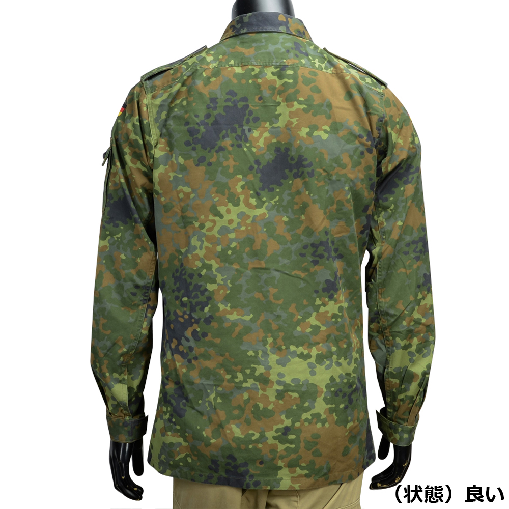 軍放出品　国旗パッチ付きPIXL CAMO 迷彩ジャケット　MM-18 ドイツ軍放出品 コンバットジャケット 国旗パッチ付き フレクター迷彩
