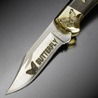 BUCK 折りたたみナイフ 112 限定品 イエローホースカスタム バタフライ刻印