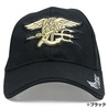 ベースボールキャップ NAVY SEAL 帽子 ロゴ入り 米国海軍特殊部隊 ベルクロ
