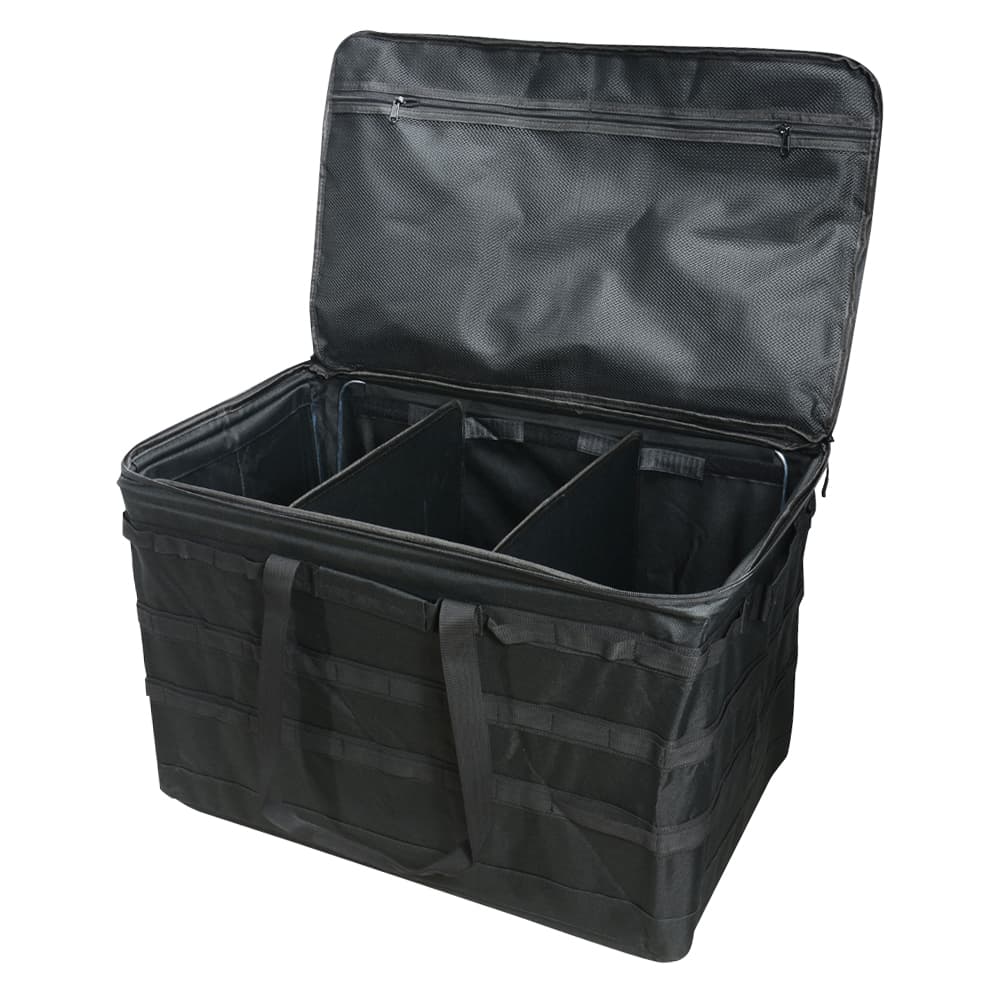 ソフトコンテナ 折りたたみ式 アウトドア 大容量 フレーム内蔵 仕切り