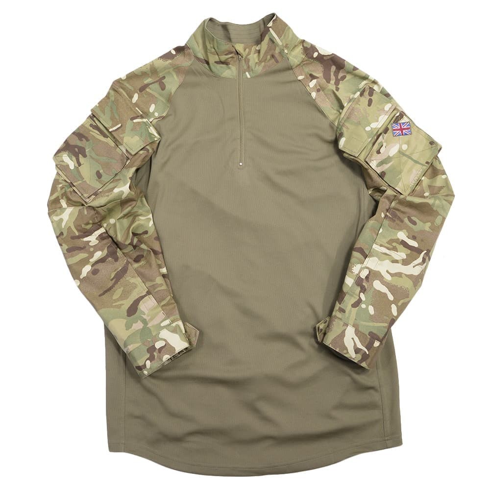 イギリス軍放出品 コンバットシャツ MTP迷彩 UBACS ジッパー付き
