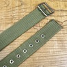 チェコ軍放出品 コットンベルト OD ピンベルトバックル 8穴