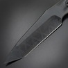 Makkari knives スケルトンナイフ 間狩純平作 ラプトルタントー 黒ブレード 樹脂製シース付き