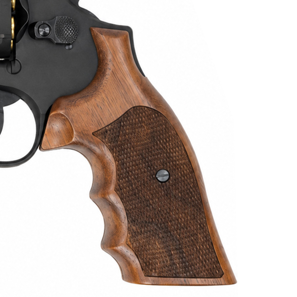 マルシン ガスガン S&W M586 Power Custom ブラックHW HOGUE木製