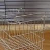 ワイヤーバスケット 持ち手付き スタッキング収納 フロントオープン 304ステンレス