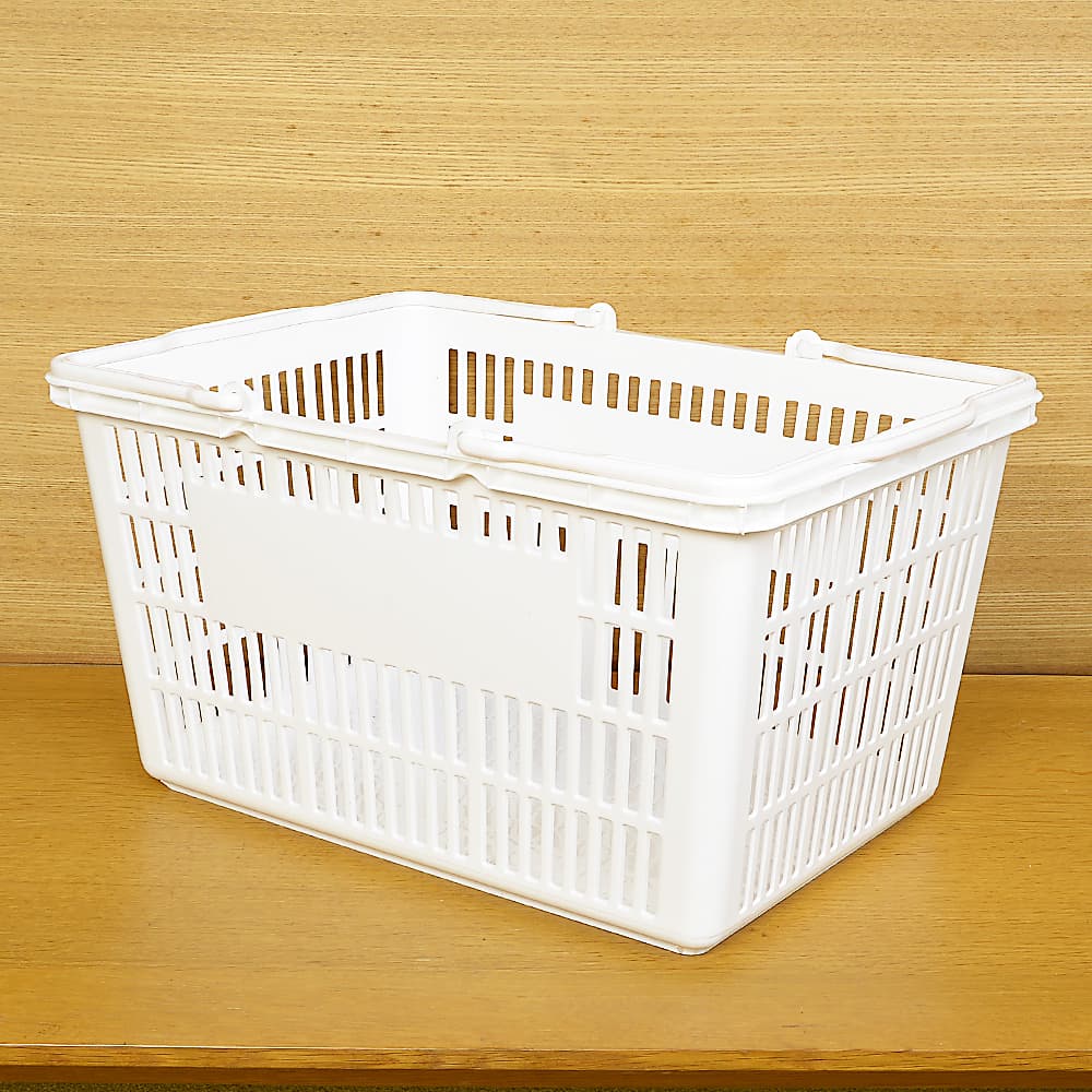 ricaca　　買い物かごL4点まとめ商品 ricaca 買い物かごL4点まとめ商品 買い物かご 底穴なし 角型 18L