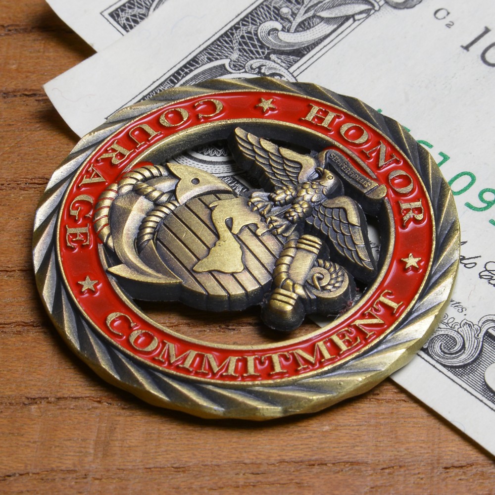 ミリタリーショップ レプマート / チャレンジコイン 紋章 アメリカ海 