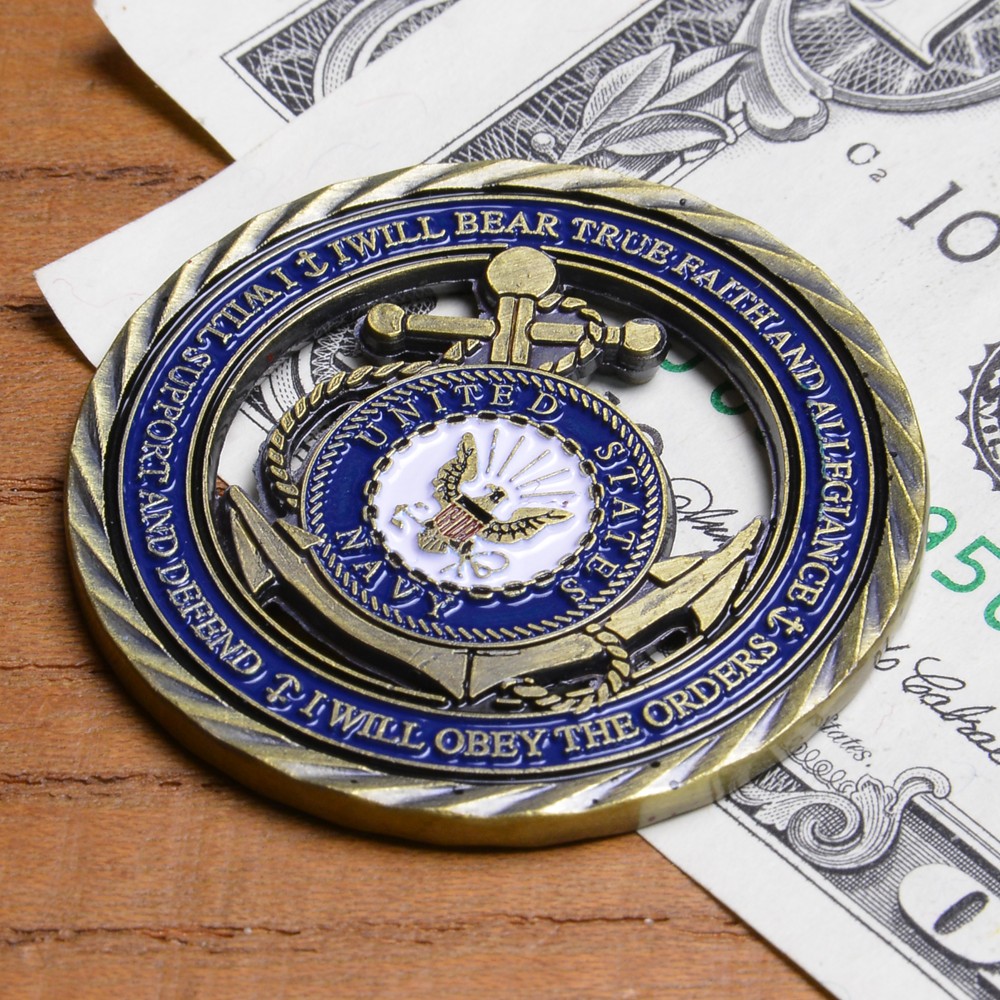 ミリタリーショップ レプマート / チャレンジコイン 紋章 アメリカ海軍 