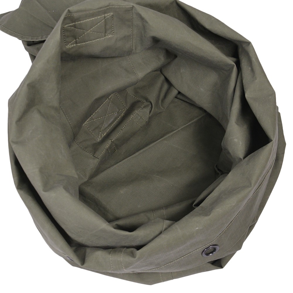 オランダ軍放出品 リップストップ素材 ダッフルバッグ IDポケット付