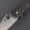 SPYDERCO 折りたたみナイフ ドミノ カーボンハンドル