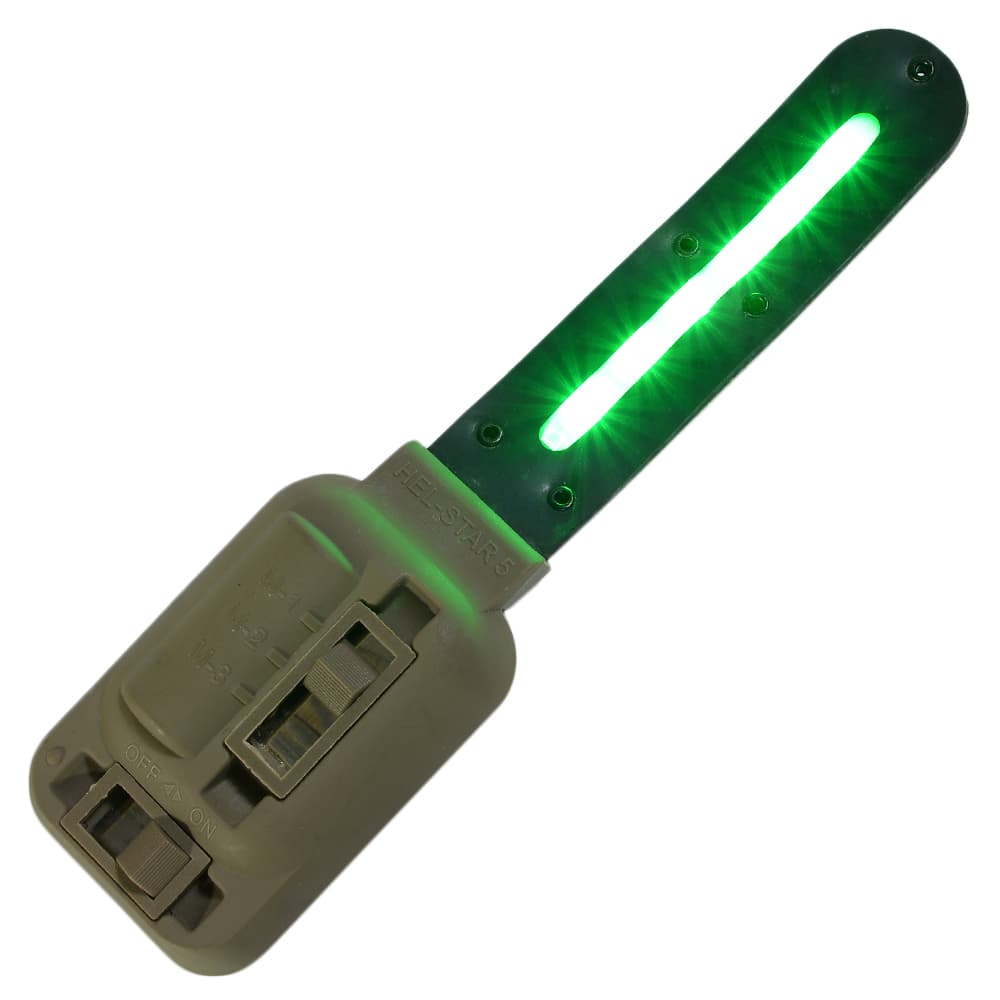 FMA ヘルメット用LEDライト HEL-STAR 5 グリーンライト DEカラー TB643