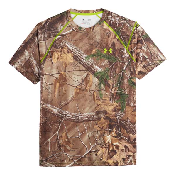 アンダーアーマー Tシャツ 半袖 リアルツリー迷彩 ヒートギア