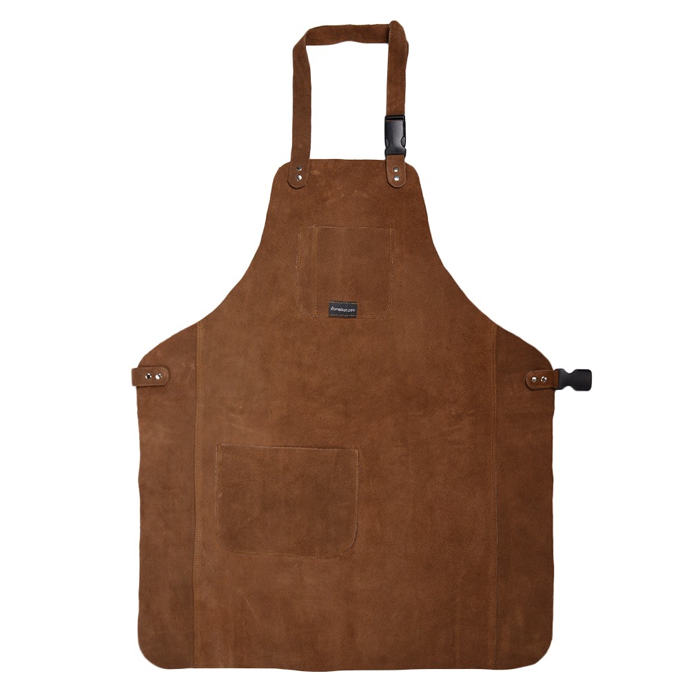 【新品未使用】本革製エプロン アイトス エプロン 胸当てエプロン 首掛けエプロン ストレッチ 撥水