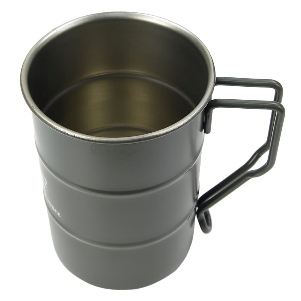 自衛隊グッズ ドラム缶マグカップ ステンレス製 容量360ml