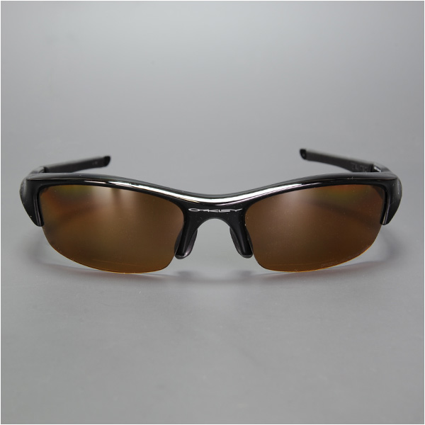 Oakley 偏光サングラス フラック ジャケット ブラック ブラウン