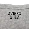 AVIREX Tシャツ 半袖 Vネック  ワッフル無地 デイリー