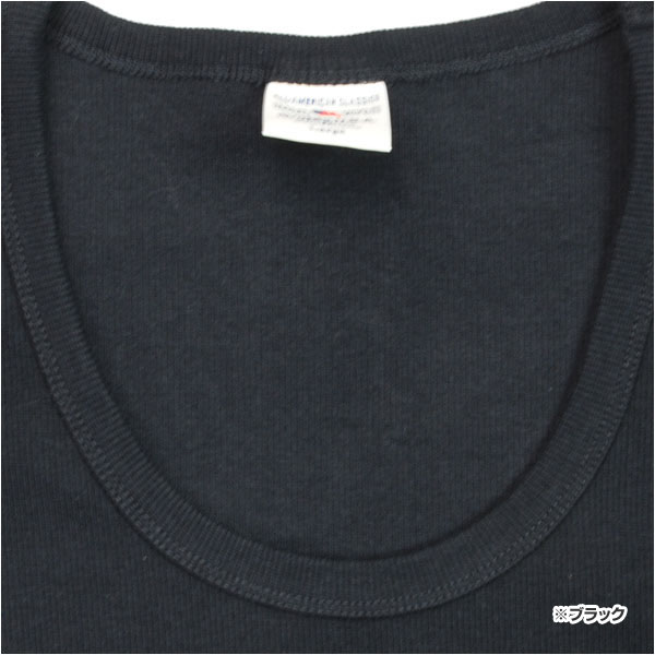 AVIREX 5分袖Tシャツ 無地 デイリー Uネック ワッフル | ミリタリー