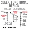 REAL AVID ビットセット X3ドライバー 57ピース ガンスミス用ビットセット AVX3GBS13