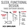 REAL AVID ソケット&ビットセット X3ドライバー 52ピース ガンスミス用ビットセット AVX3SGBS52
