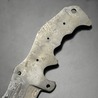 Knifemaking ナイフブレード Chopper タントー形状 ダマスカス鋼 BL137D