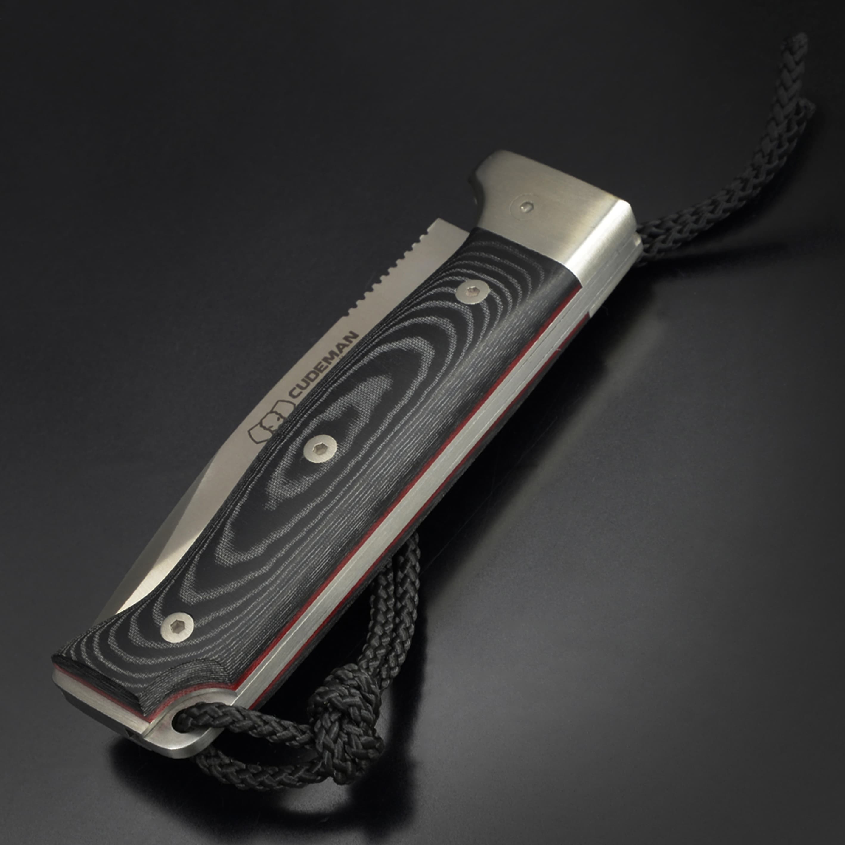 Cudeman 折りたたみナイフ MT-4 ロックバック Micarta 384-MF 