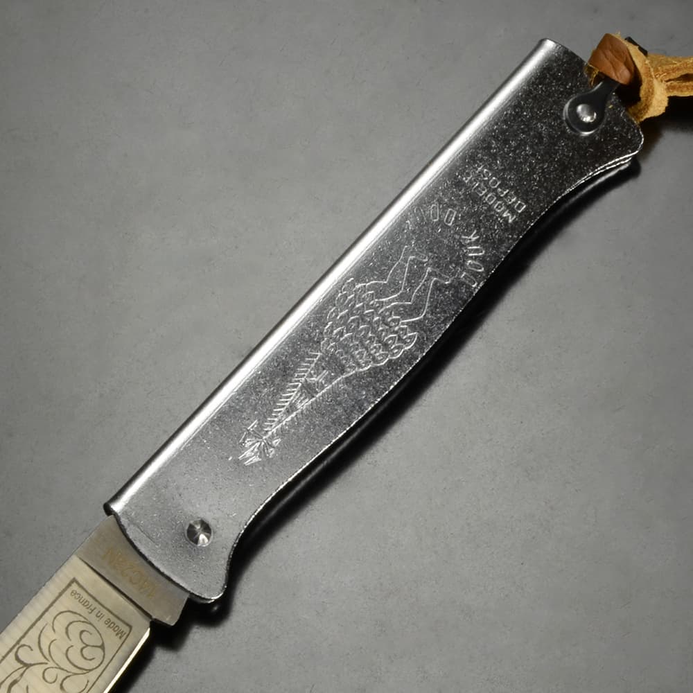 Douk-Douk 折りたたみナイフ stainless chrome シース付属 DD815GME