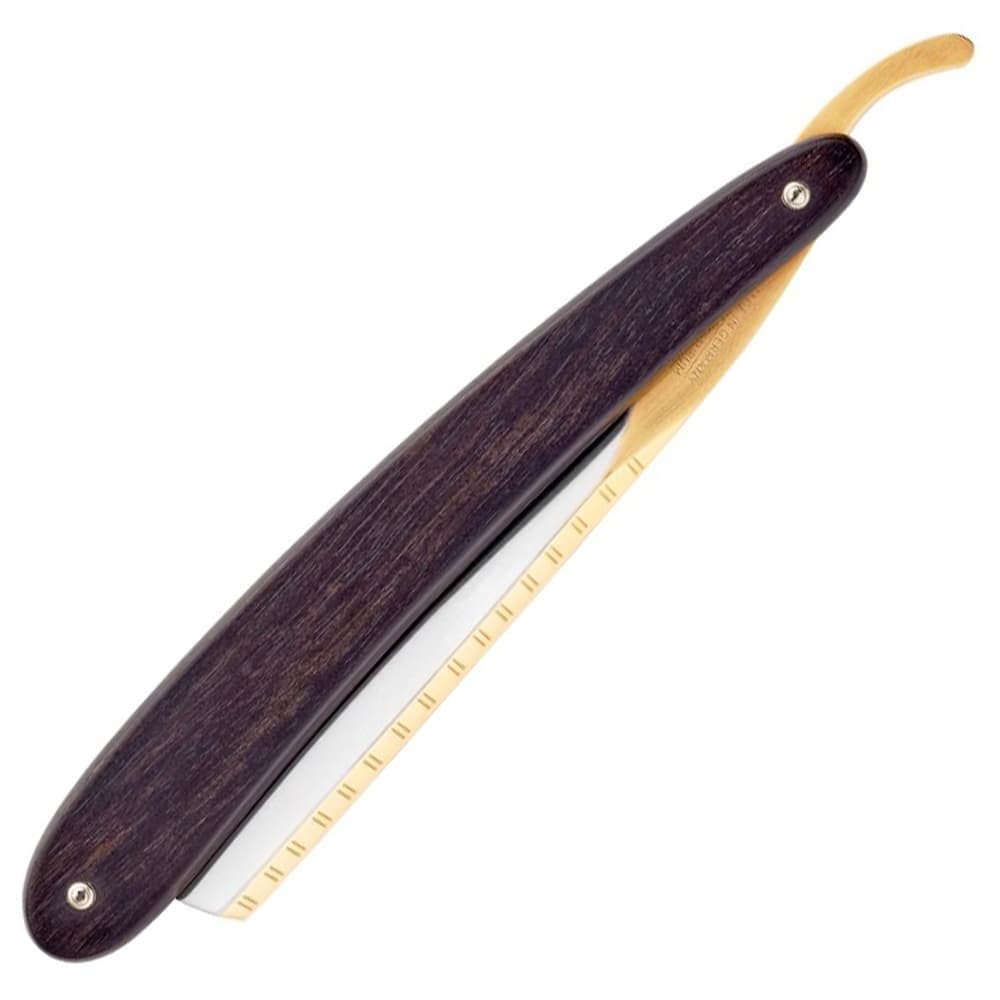 DOVO かみそり Bismarck Ebony 6/8インチ ストレートレザー 10681082