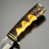 Frost Cutlery スキナーナイフ DEER SKINNER KNIFE 直刃 ステンレス 鹿角風ハンドル 専用シース付き WT-1000