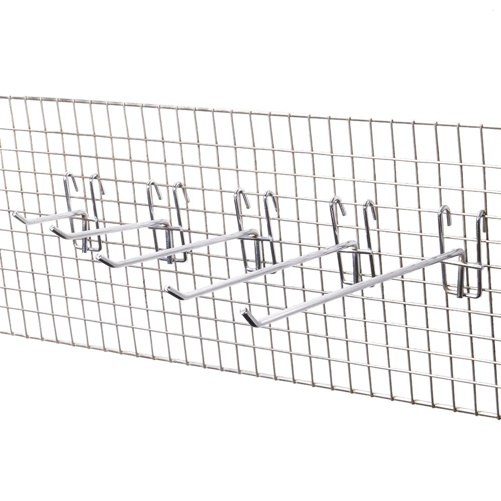 店舗 什器 フックシルバー ディスプレイフック 15cm 10cm混合100本