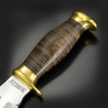 MARBLES ボウイナイフ  Stacked Leather Hunter 積層革ハンドル レザーシース付き MR556