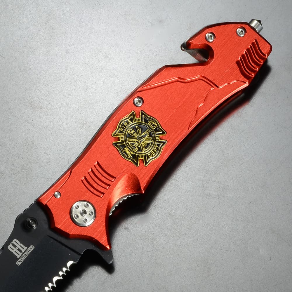 ROUGH RYDER レスキューナイフ Firefighter ライナーロック RR1812