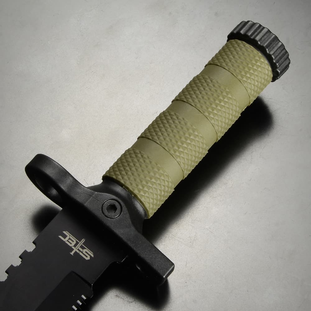 ミリタリーショップ レプマート / S-TEC アウトドアナイフ Tactical Hunting Knife ナイフシース付き T22188GN-2