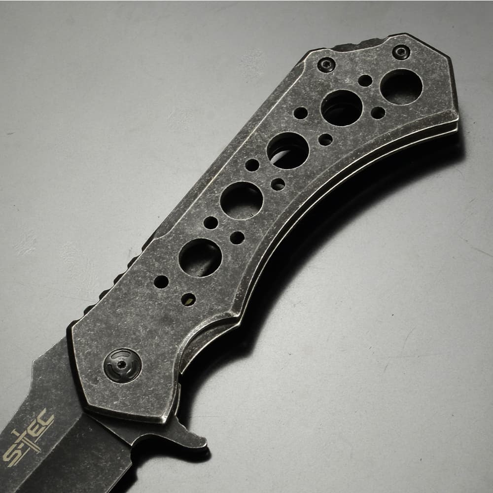 ミリタリーショップ レプマート / S-TEC 折りたたみナイフ 直刃 