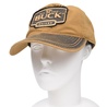BUCK 帽子 89086 ロゴ入り ラストブラウン