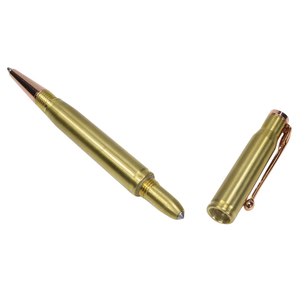 ミリタリーショップ レプマート / Caliber GOURMET 弾丸ボールペン 真鍮製 ゴールド