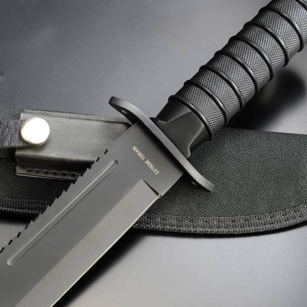 ハンティングナイフ エクストリーム テレイン ブラック ミリタリー