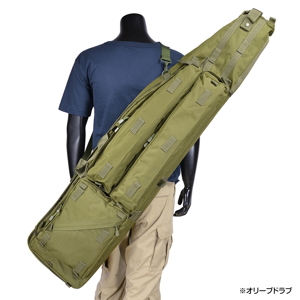 内130×33 超大型 ハード ガンケース ブラック サバゲー ライフル 2025