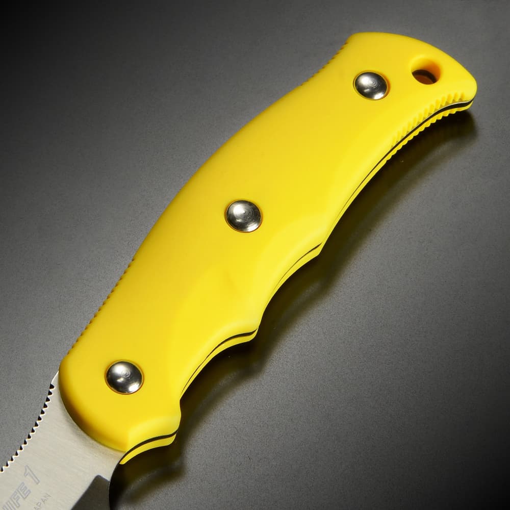 Gサカイ サビナイフ1 半波刃 イエロー 11506 | ミリタリーショップ