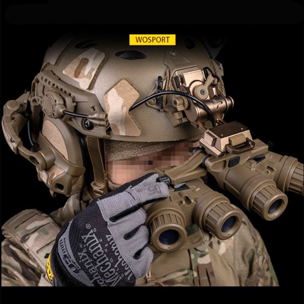 ヘルメット、ナイトビジョンダミー四つ目レプリカ、金属ステー付き Amazon.co.jp: 【FMA】AVS-10 ナイトビジョン ダミー ブラック｜リアル