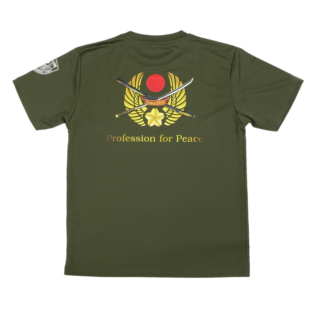 自衛隊グッズ 半袖Tシャツ 桜刀エンブレム 陸上自衛隊 OD色 IRT204