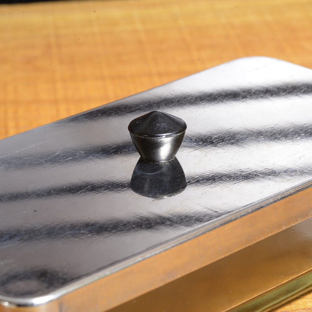 ドイツ軍放出品 バターケース ガラス製ふた付き容器 ミリタリー