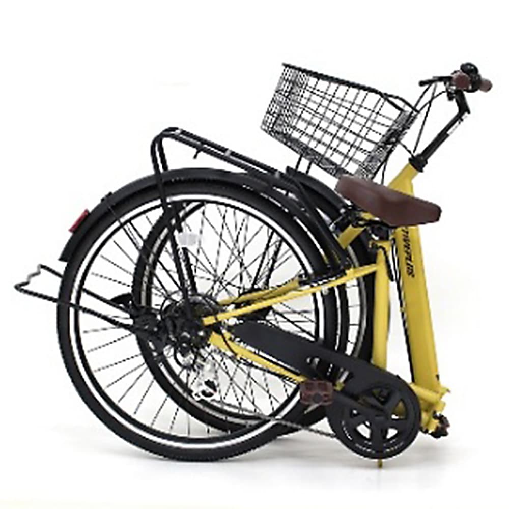 折りたたみ自転車　送料込　美品 直送 代引き不可】MIMUGO 折り畳み自転車 ACTIVE PLUS ノーパンク 26