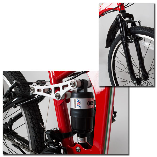 直送 代引き不可】Ferrari 折りたたみ自転車 FD-MTB26 18S