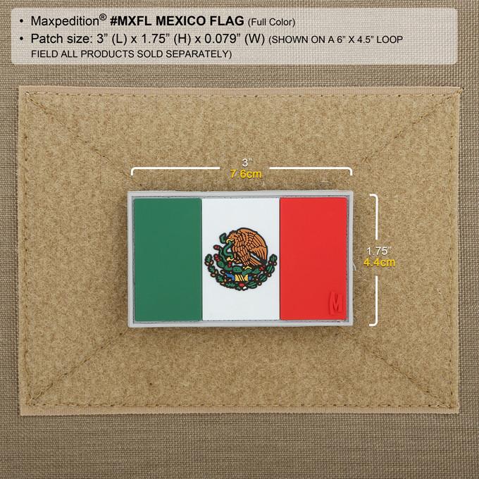 ミリタリーショップ レプマート Maxpedition パッチ メキシコ国旗 ベルクロ Pvc製