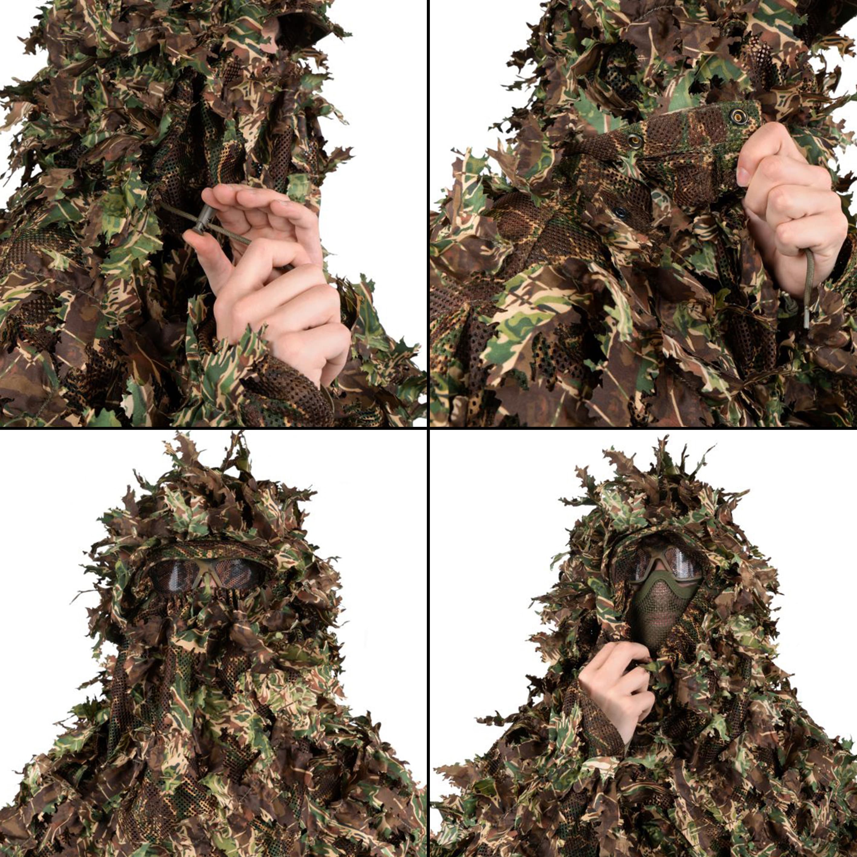 NOVRITSCH 3Dギリースーツ フード Modular 3D Ghillie ベール付き T3