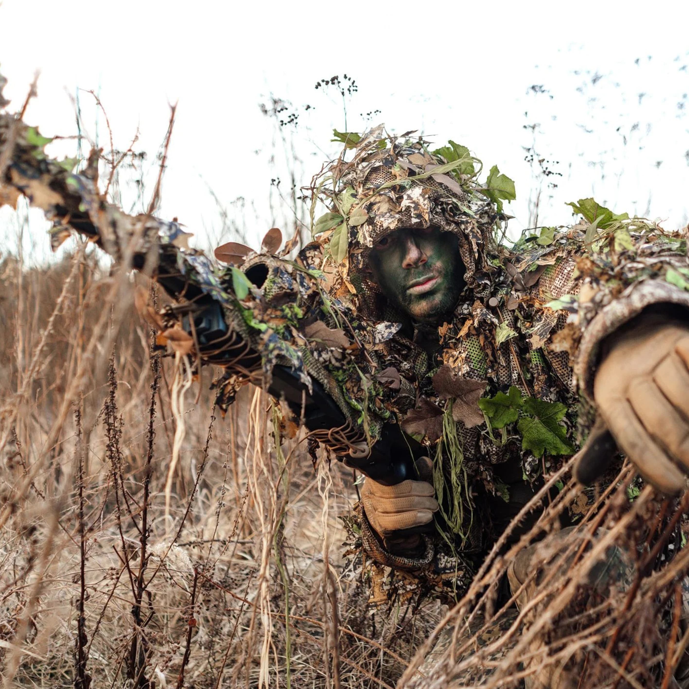 ギリースーツ NOVRITSCH 3Dギリースーツ フード 3D Ghillie Suit 軽量メッシュ仕様