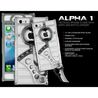 【アウトレット開封済み商品】iphoneSEケース ALPHA1 tcap1p シルバー